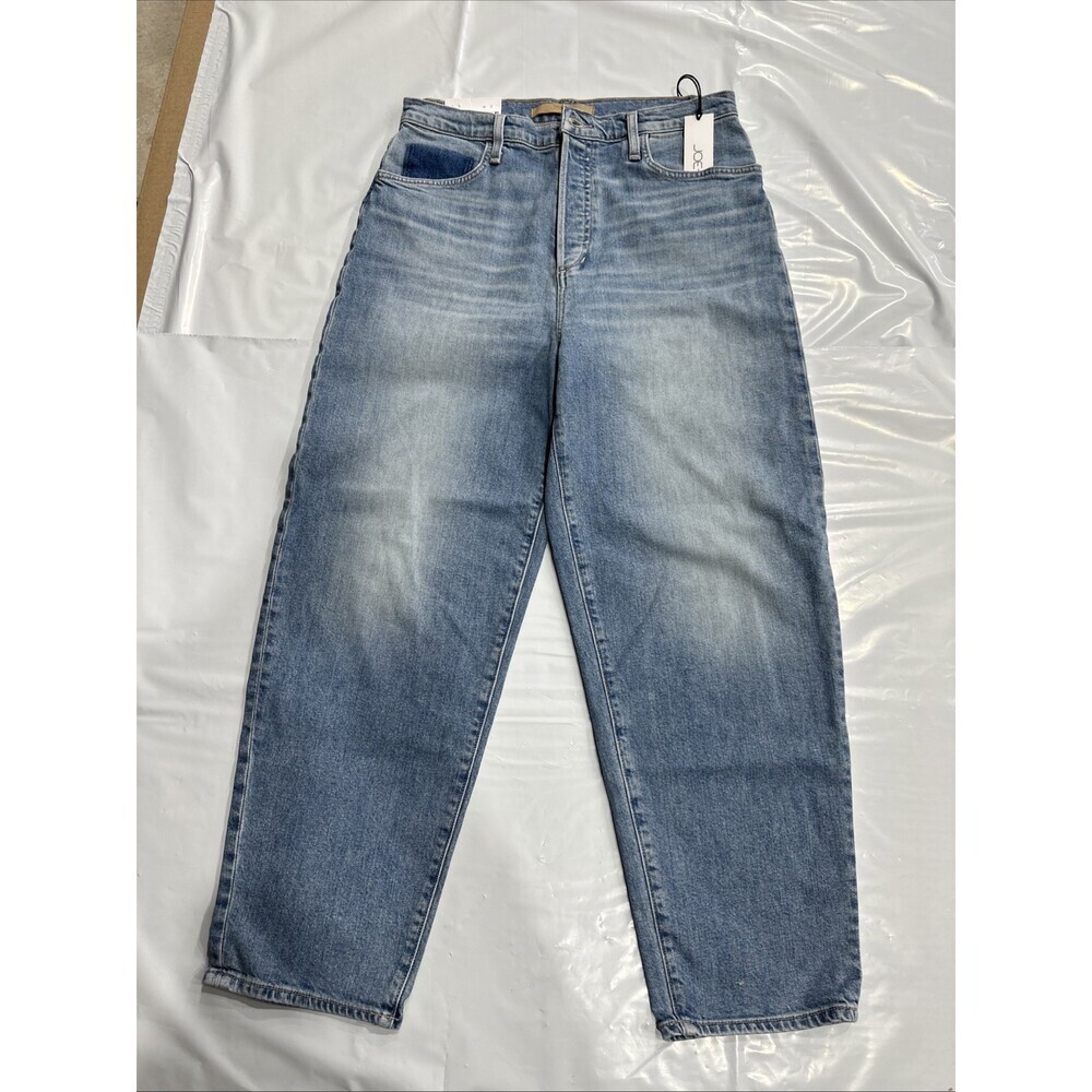 Joe's Jeans Women's 30 Blue Denim Medium Wash Wide Leg Button Fly Ankle CEB271